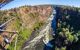 view from the jump zone on the bridge, looking down the gorge