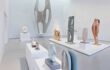 exhibition room filled with sculpture