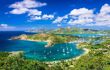 view across caribbean islands