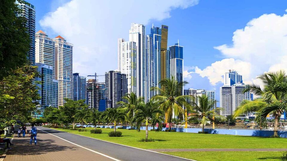 city view showing Panama City's skyscrapers