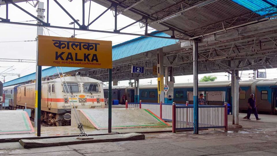 Kalka Station, start of the Kalka-Shimla Train journey