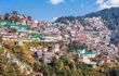 View of Shimla, capital city of the Indian state of Himachal Pradesh