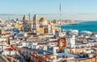 Cityscape with famous Cathedral of Cadiz, Cadiz, Andalusia, Spain