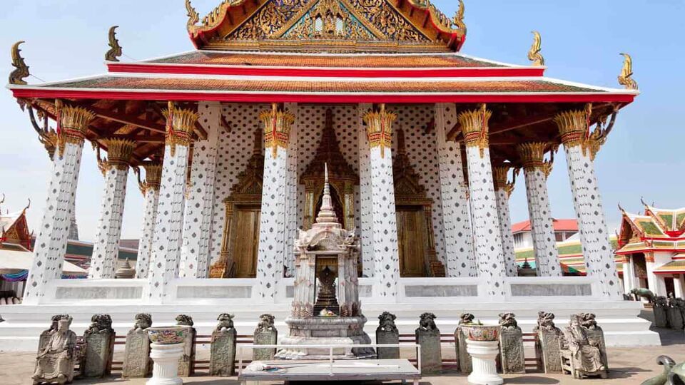 Close up of a temple in the Grand Palace