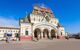 Vladivostok railway station in the center of Vladivostok city, Primorsky Krai in Russia.